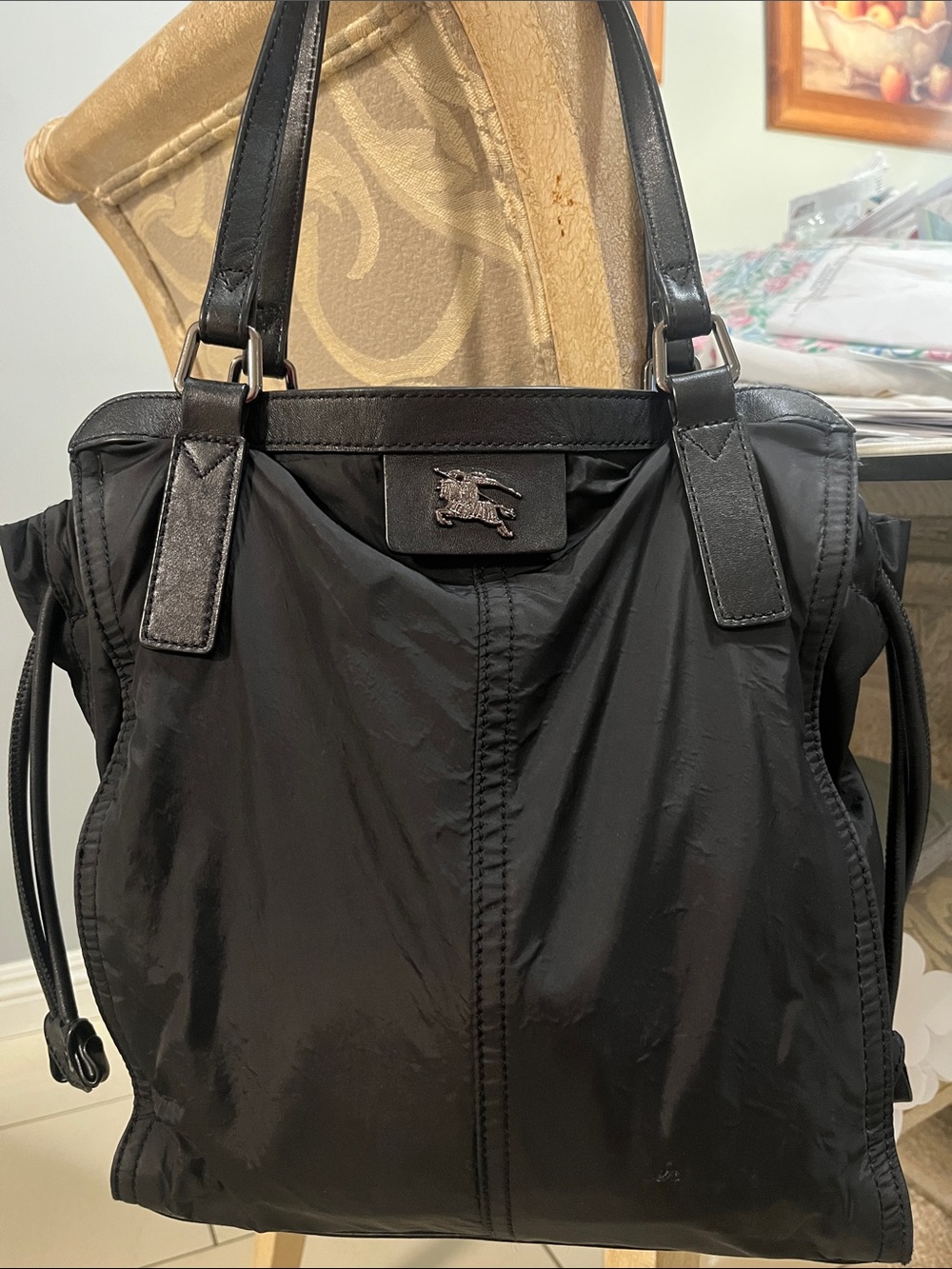 Burberry Black Nylon Shoulder Bag